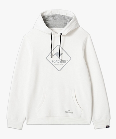 sweat a capuche interieur molletonne homme - roadsign blanc standard sweatsD917001_4