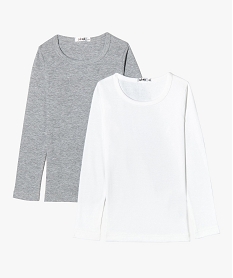 tee-shirts a manches longues en coton biologique garcon (lot de 2) multicoloreD920701_3