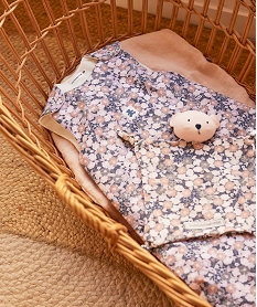 doudou plat avec tete de souris pour bebe - lulucastagnette orange vif hochets doudous et peluchesD928001_3
