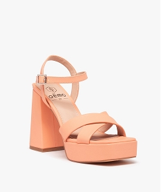 sandales femme unies a talon flare haut beige sandales a talonD932101_2