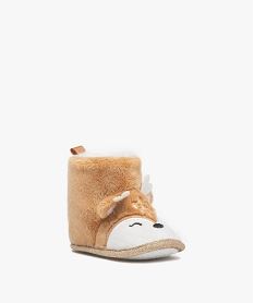chaussons de naissance bebe fille boots a scratch en forme de cerf beige standardD936901_2