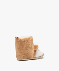 chaussons de naissance bebe fille boots a scratch en forme de cerf beige standardD936901_4