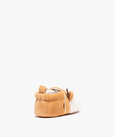 chaussons de naissance bebe garcon en forme danimal beige chaussures de naissanceD937501_4