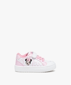 baskets fille etoilees avec scratch minnie - disney blanc baskets et tennisD938901_1