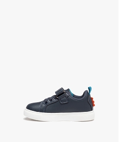 tennis garcon avec motif dinosaure et fermeture scratch bleu baskets et tennisD939101_3