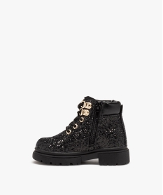 boots fille fourrees dessus a strass noir bottes et chaussures montantesD941901_3