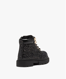 boots fille fourrees dessus a strass noir bottes et chaussures montantesD941901_4