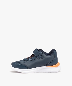 baskets garcon unies a scratch avec detail eclair bleu basketsD943201_3