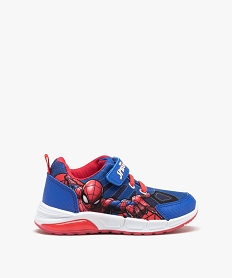 baskets en toile avec semelle clignotante garcon - spiderman bleu basketsD944001_1