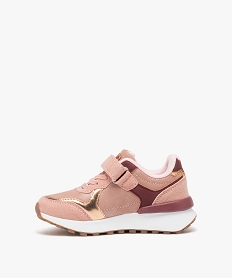 baskets fille unies style running a scratch - hobiz rose basketsD944301_3
