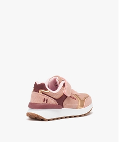 baskets fille unies style running a scratch - hobiz rose basketsD944301_4