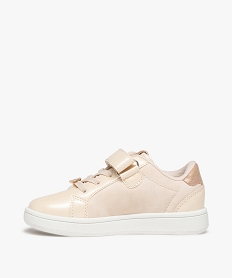 baskets fille a details brillants et vernis - lulucastagnette beige basketsD944801_3