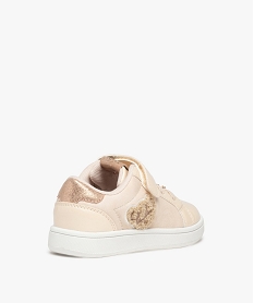 baskets fille a details brillants et vernis - lulucastagnette beige basketsD944801_4