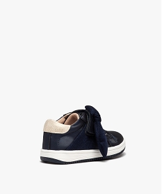 baskets fille irisees avec detail noeud bleu basketsD945501_4