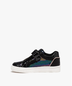 baskets fille a strass sans lacets noir basketsD945601_3
