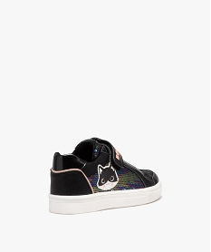 baskets fille a strass sans lacets noir basketsD945601_4