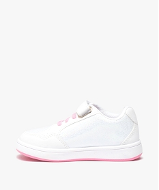 baskets fille pailletees a scratch et a lacets - barbie blanc basketsD945701_3