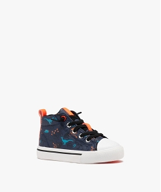 baskets garcon mid-cut deperlantes et a semelle epaisse bleu basketsD946601_2