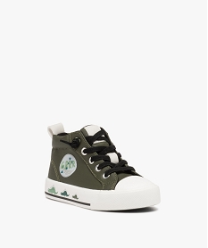 baskets garcon mid-cut deperlantes et a semelle epaisse vert basketsD946701_2