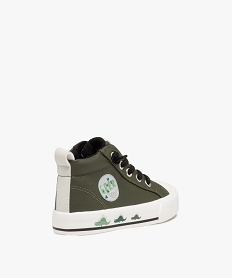 baskets garcon mid-cut deperlantes et a semelle epaisse vert basketsD946701_4