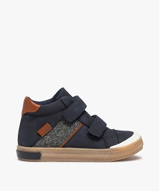 baskets garcon mid-cut a scratch style casual bleu basketsD946901_1