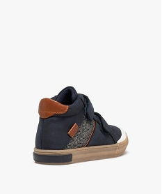 baskets garcon mid-cut a scratch style casual bleu basketsD946901_4