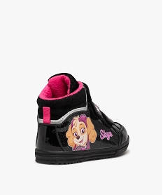 baskets fille mid-cut vernies skye - pat patrouille noir standard basketsD947301_4