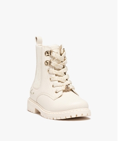 boots fille unies chelsea a semelle crantee - lulucastagnette du 25 au 30 beige standard bottes et bootsD948501_2