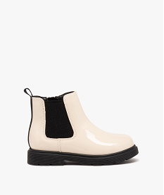 CHAUSSURE PLAT BLACK SANS GENRE BEIGE VERNIS:30127720328-Pu (polyurethan/Pu (polyurethan/Elastomere/Polyester/