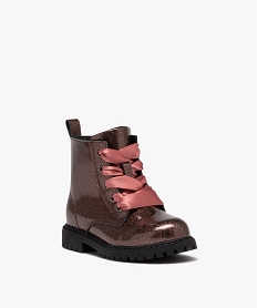 boots fille vernies a paillettes du 25 au 30 rougeD948901_2
