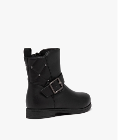 boots a tige matelassee et rivetee fille noirD949601_4