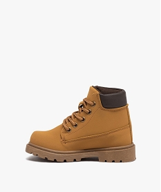 boots a lacets et semelle crantee style workwear garcon orangeD949701_3