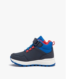 boots garcon fourrees avec lacets elastiques ronds - super mario bleuD952101_3