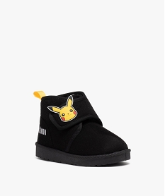chaussons montants avec motif pikachu garcon - pokemon noirD952201_2