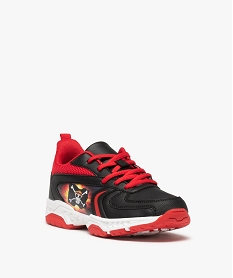baskets garcon imprimees et a lacets - one piece noir basketsD954301_2