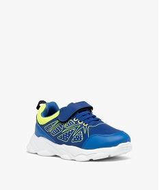 basket jogger fermeture scratch garcon - rushour bleu basketsD955601_2