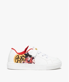 GEMO Baskets garçon imprimées à lacet et scratch – Dragon Ball Z Blanc