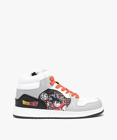 GEMO Baskets garçon mid-cut à lacets et à zip - Dragon Ball Z Gris