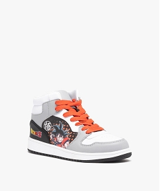 baskets garcon mid-cut a lacets et a zip - dragon ball z grisD956401_2