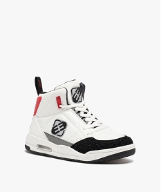 baskets garcon mid-cut a lacets avec semelle a bulle dair - freegun blanc basketsD956501_2