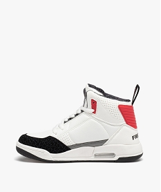 baskets garcon mid-cut a lacets avec semelle a bulle dair - freegun blanc basketsD956501_3