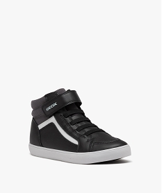 baskets mid-cut respirantes a lacets et scratch garcon - geox noir standard basketsD956601_2