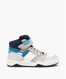 GEMO Baskets garçon mid-cut à scratch - Geox gris standard