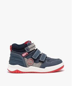 GEMO Basket montante fermeture scratch garçon - Gepy bleu standard