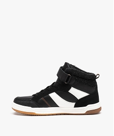 baskets garcon mid-cut bicolores a col rembourre - hobiz noir basketsD957701_3