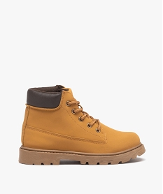 boots garcon montantes dessus uni a lacets du 31 au 35 orange boots et bottillonsD958401_1