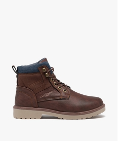 boots garcon unies a col en denim - lee cooper brun boots et bottillonsD958501_1