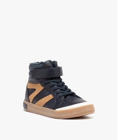 boots fourrees a scratch look sportswear garcon bleuD958801_2