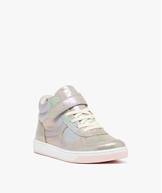 baskets fille mid-cut irisees a scratch multicolore basketsD961101_2