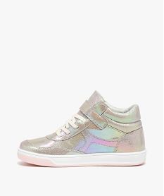 baskets fille mid-cut irisees a scratch multicolore basketsD961101_3
